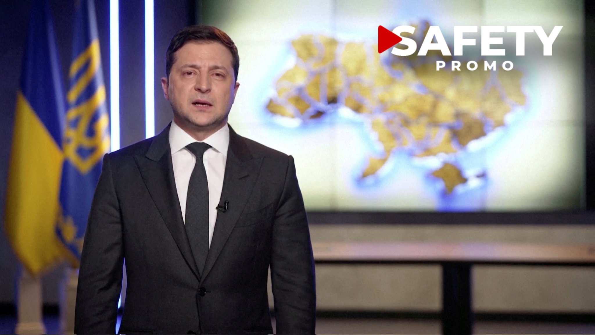 "Pas de panique", "nous allons vaincre": le président Zelensky appelle les Ukrainiens à garder leur calme